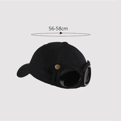 Aviator Hat Summer Personality Glasses Baseball Cap Female Unisex Sunglasses Male Cap Baseballcap Boys Cap