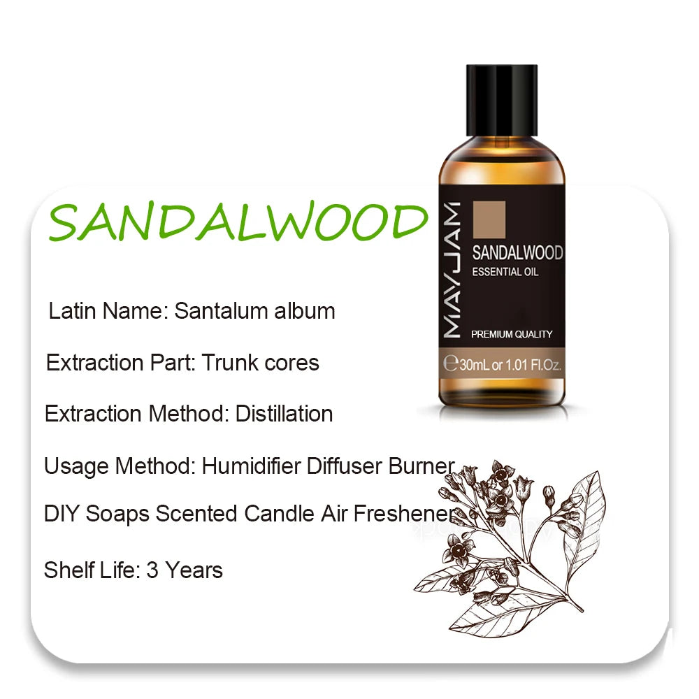 Essential Oils For Humidifier Diffuser Lavender Jasmine Eucalyptus Ylang Ylang Vanilla Tea Tree Aroma Oil