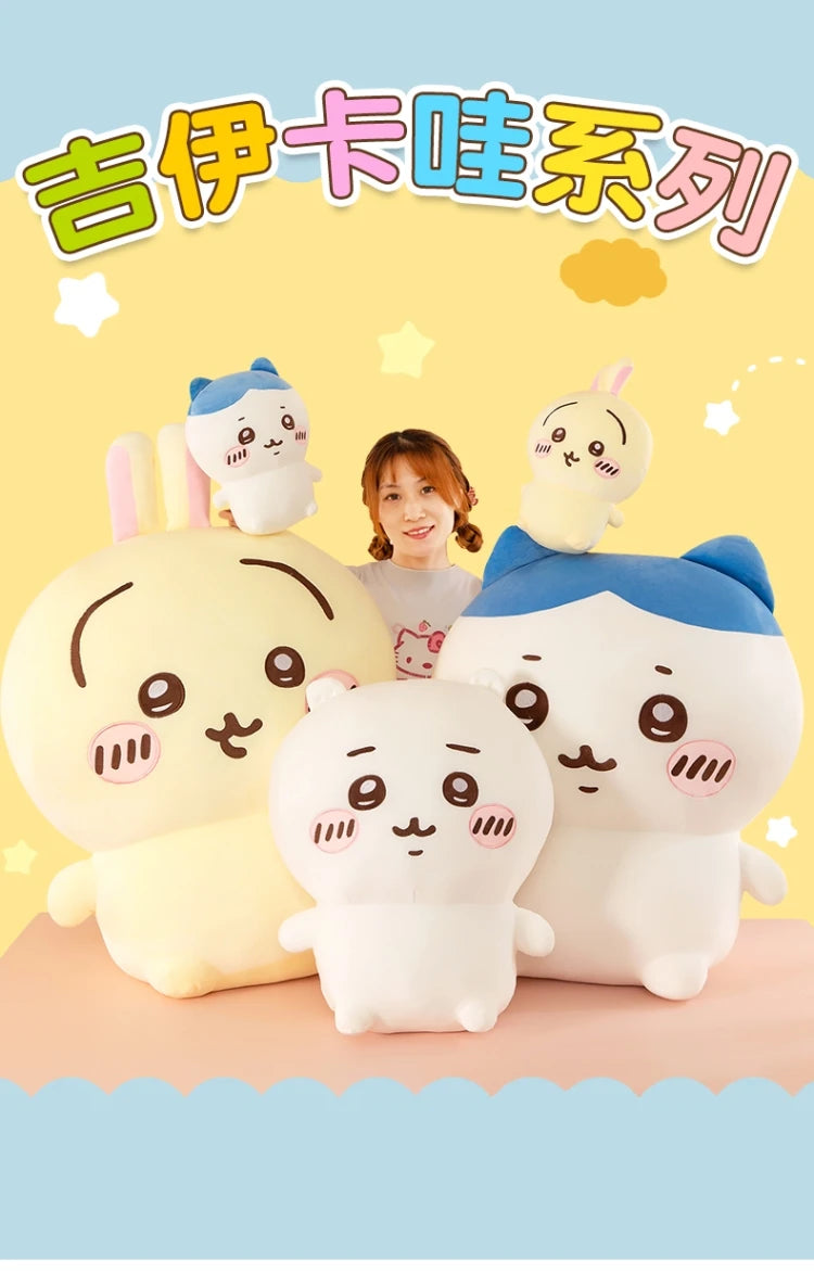 Cute Rabbit Bear Character Plush Toy Soft Pillow Cushion