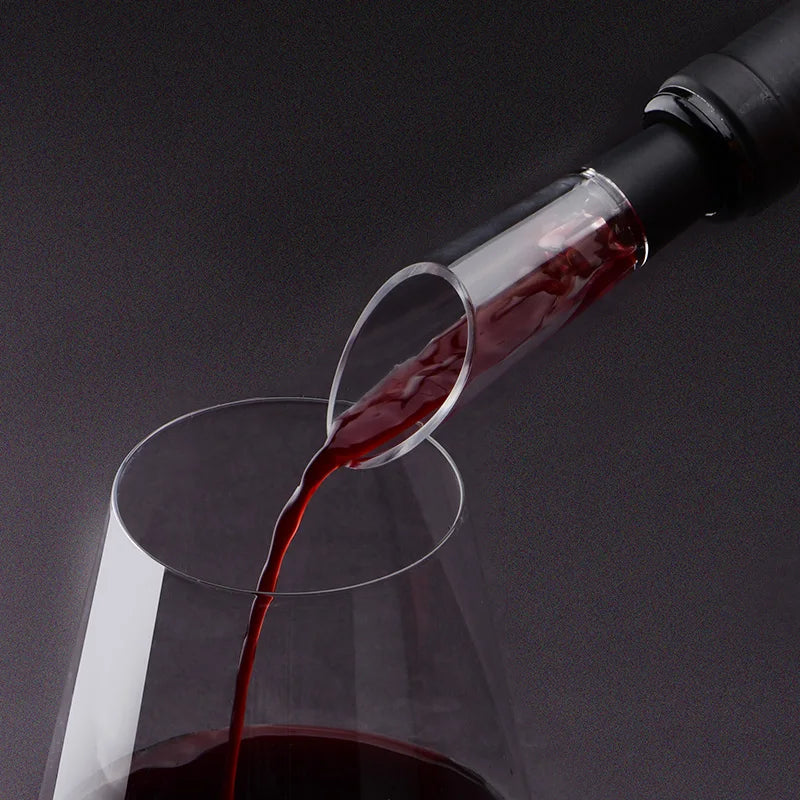 Wine Pourer Decanter Red Wine Aerating Pourer Spout Decanter Wine Pouring  Aerator Wine Stopper Portable Bar Tool Accessories