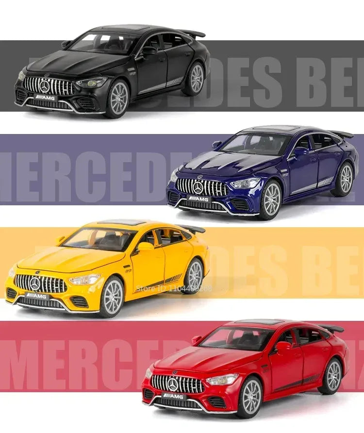 1:32 Scale 300SL GT63 V8 Sports Car Model Toy Metal Die-cast Sound Light Pull Back Vehicles Models Boys Hobby Ornaments Gifts
