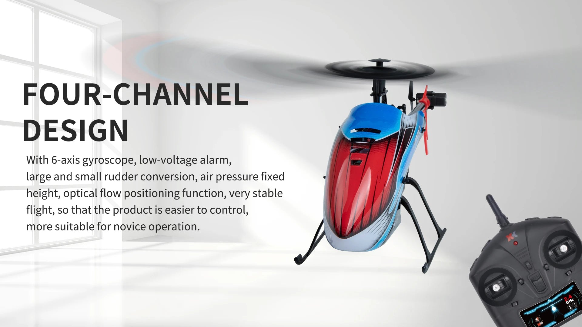 WLtoys XKS RC Helicopters K127 6-Aixs Gyroscope 2.4G 4CH Single Blade Propellor Gyro Mini RC Helicotper for Gift RC Toy V911