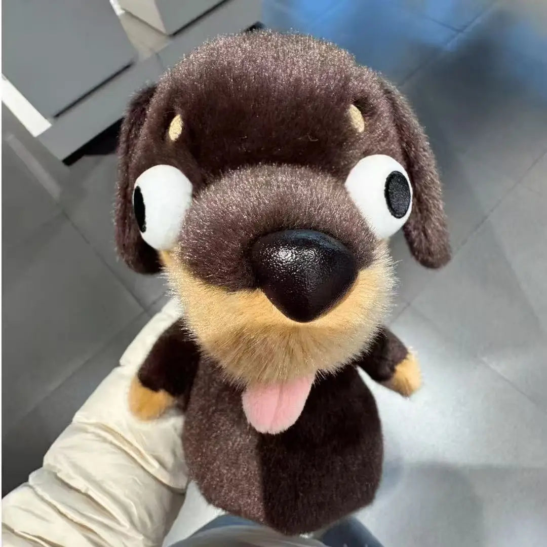 Kawaii Dachshund Stuffed Doll Plush Toy Cartoon Cuddly Animal for Kids Birthday Gift Girls Anime Themed Soft Toy International