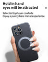 Magnetic Leather for Magsafe Case for iPhone 16 15 14 Pro Max 16Pro Ring Luxury Lens Protection Holder Phone Back Cover