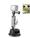 Car Suction Cup Arm Mount with Mount Adapter & Long Screw for Gopro / DJI / Insta360 X3 and other Sports Action Camera