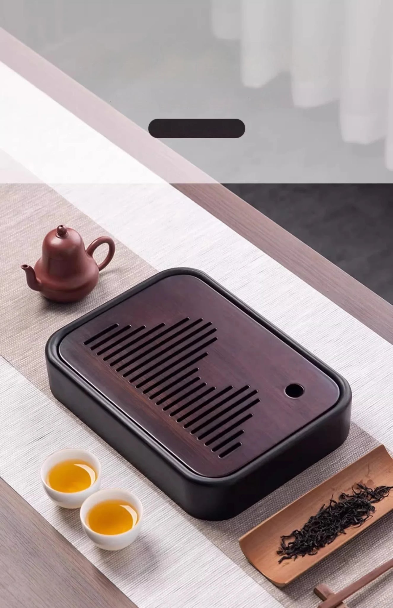 Kitchen Tea Tray Portable Dishes For Tea Bamboo Rectangle Storage Of Water Woodentray For Chinese Style Chaban Tea Table