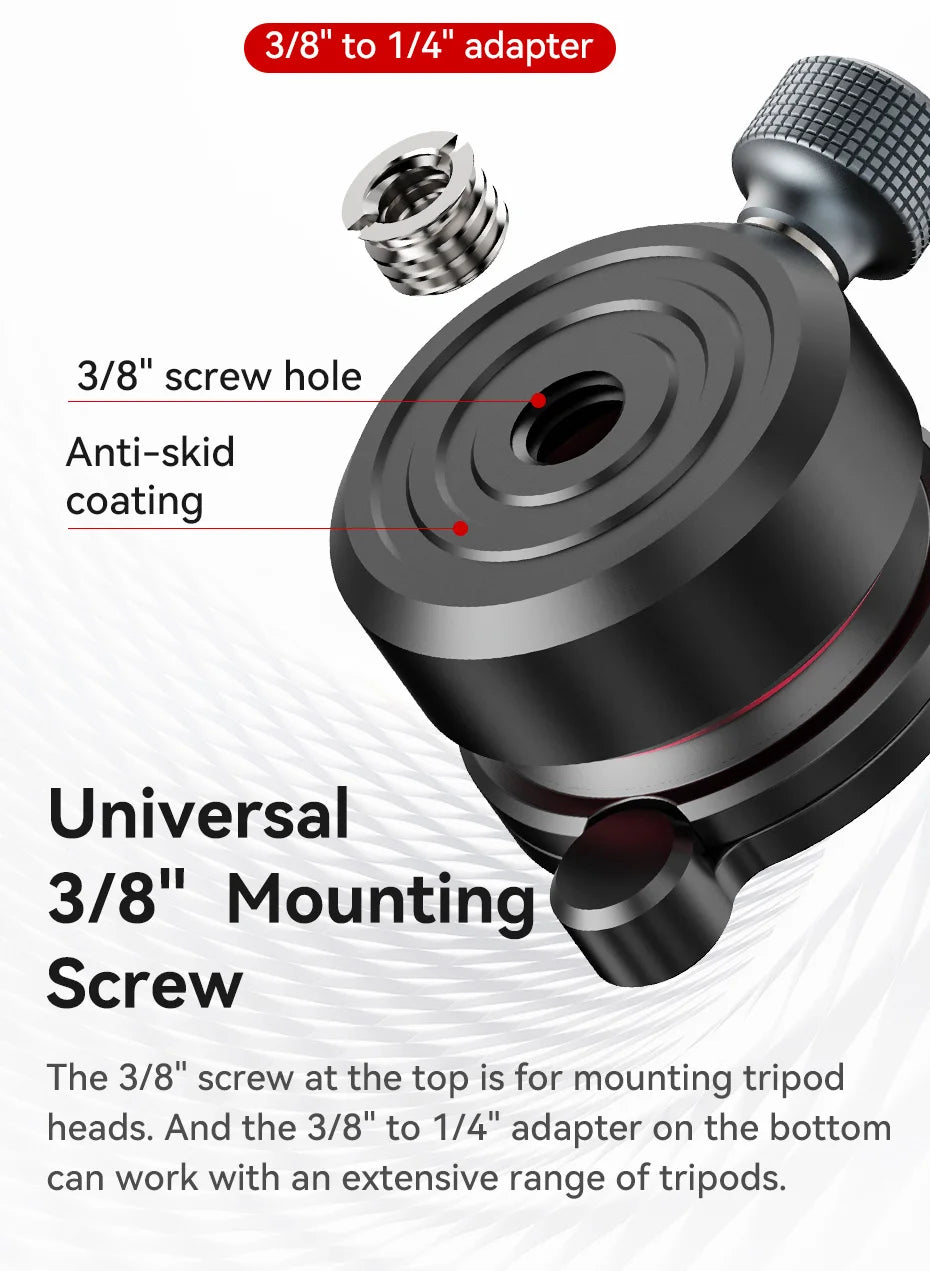 Mini Leveling Base Quick Precise Adjustable Leveling Base  ±8° Tiltable Leveling Base Mount