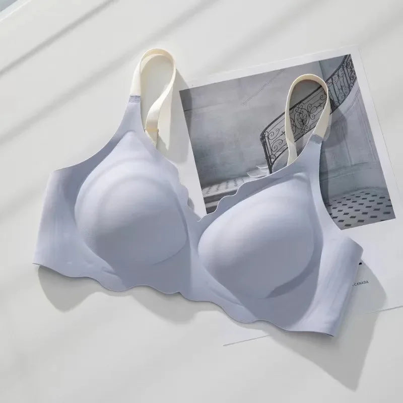 Womens Seamless Wireless Push Up Bralette