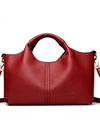 Leather Shoulder Bags For Women Ladies Luxury Handbag Crossbody Bag Zipper Messenger Solid Color Saddle Bag