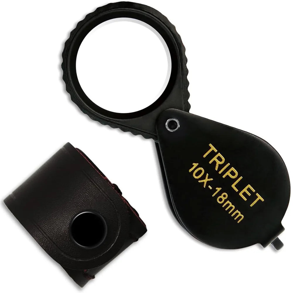 10X Hastings Triplet Jewelry Loupe Optical Glass Magnifier