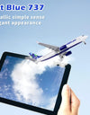 20cm 1/300 Scale Model Plane Diecast Airplanes Jet Blue 737 Airlines Model Airplane for Collections & Gifts