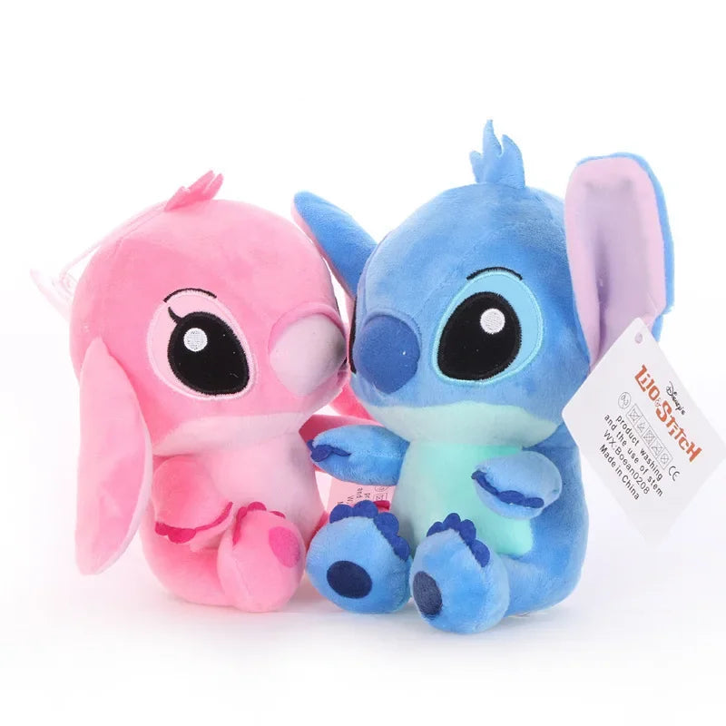 Disney Lilo&Stitch Plush Doll Toys Anime Cartoon Blue Stitch Plush Stuffed Plush Angel Plush Dolls   Gift Toys