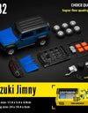 CCA 1:32 Suzuki Jimny Assembly Edition Alloy Diecast Model Assemble Car Toy Ornaments Decorative Trendy Ornament