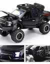 1:32 Scale Raptor F-150 BigFoot Pickup Car Model Toy Pull Back Sound&Light Off Road Truck Models Collection Gifts