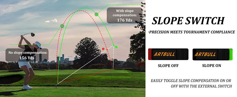6X Rechargeable Golf Laser Rangefinder 1000m With Slope Flag Lock And Magnet