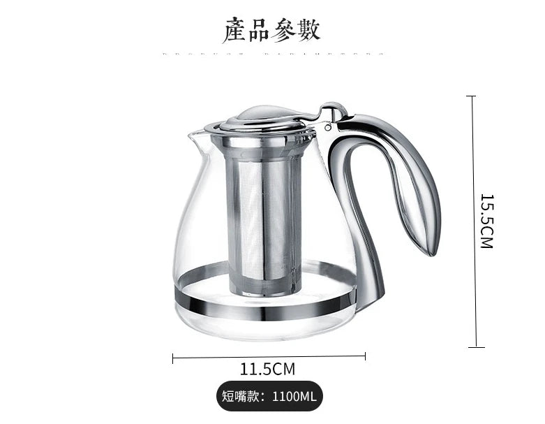 Induction cooker special pot boil tea dedicated cooker glass pot stainless steel liner kettle flower tea pot