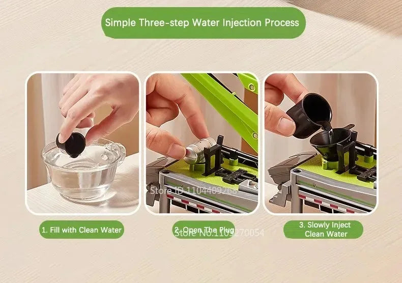 1:24 Scale Watering Cement Dump Trucks Model Garbage Truck Toy Car Sound Light Doors Opened Engineering Vehicles  Gifts