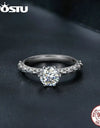 Moissanite Jewelry Real 925 Sterling Silver 1 CT Twist Rings for Women Engagement Luxury Band Ring