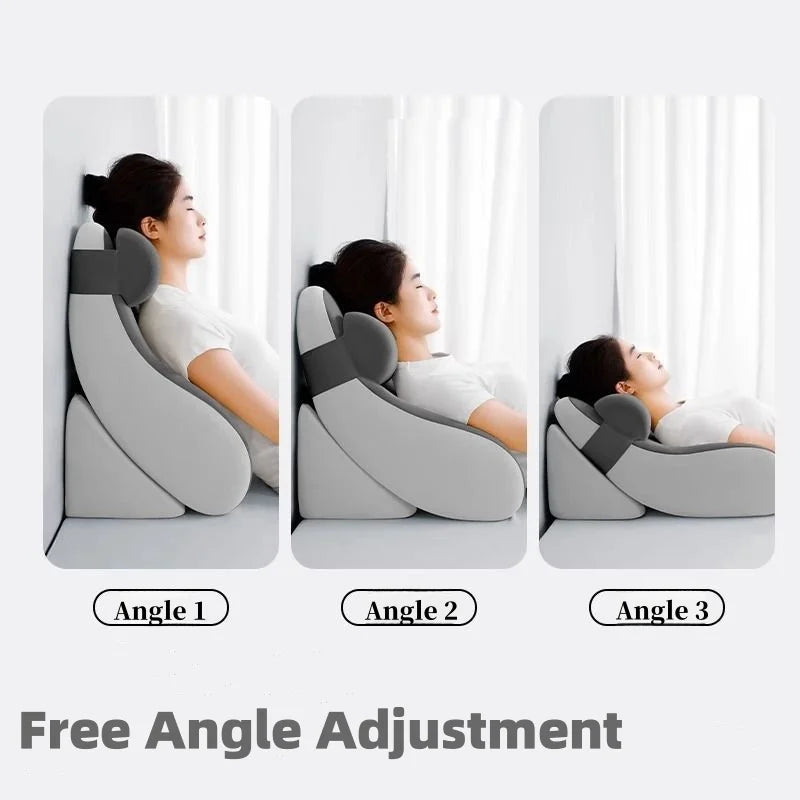 Bed Sleeping Pillow Lie On The Bed Memory Sponge Pillow Cervical Traction Pillows Waist Support Multifunction Back Pillow