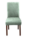 1PC Stretch Dining Chair Covers Leaves Jacquard Seat Covers Universal Size Dust Covers for Hotel Banquet Wedding Chairs Decor