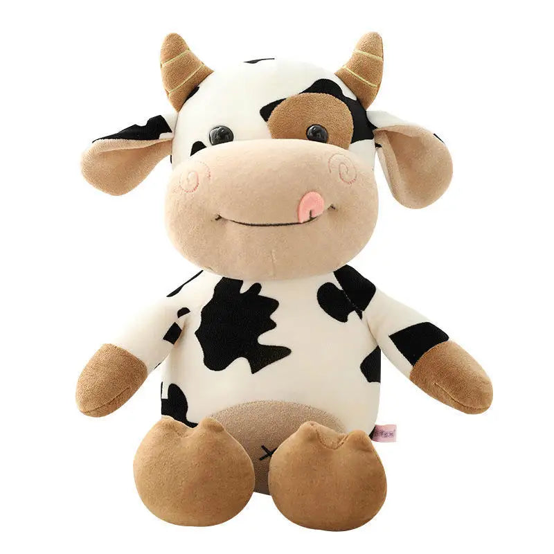 Hot toys Cute Cow Doll Little Cow Plush Toy Chinese Zodiac Cow Doll Cloth Doll New Year's Gift Girl's Birthday Gift