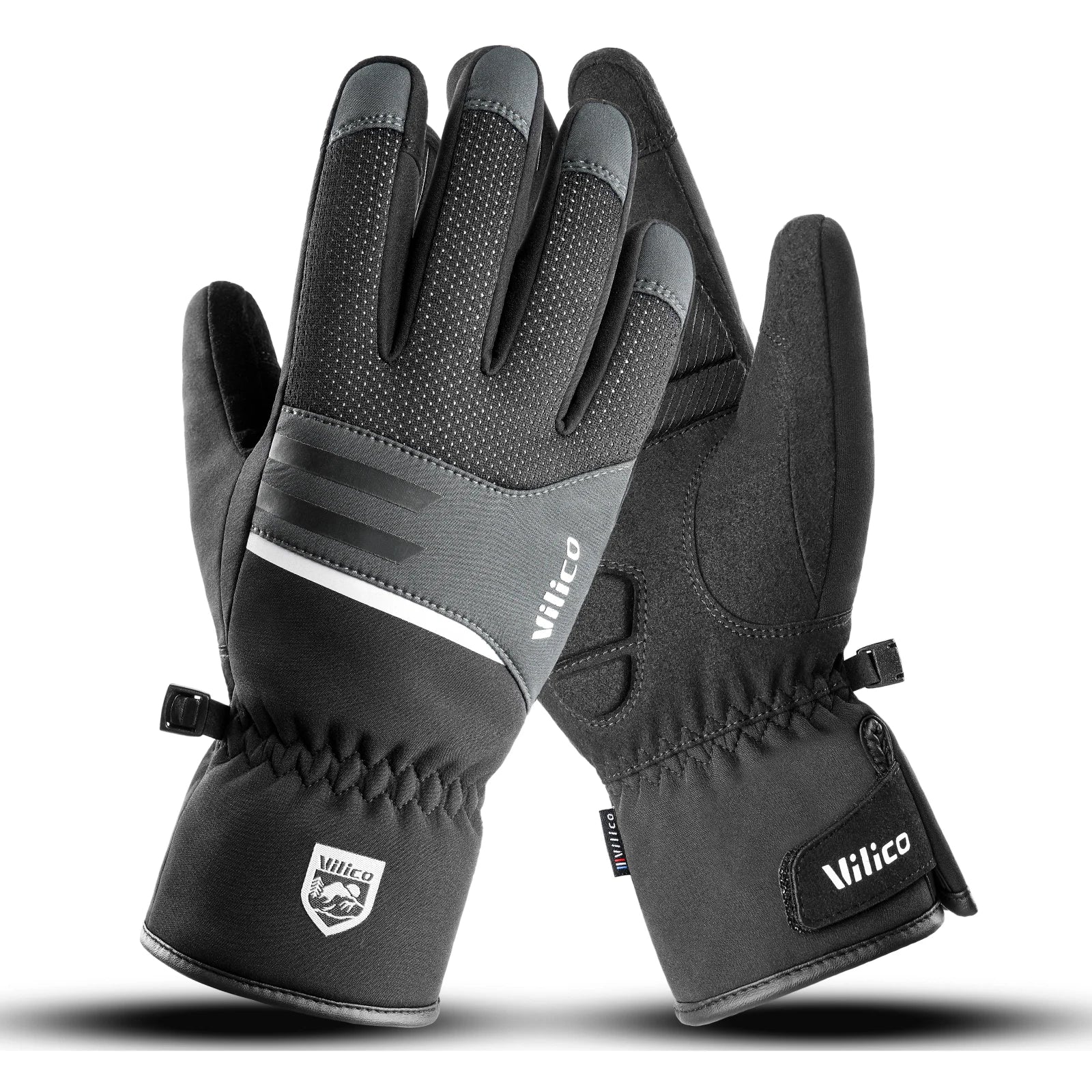 Autumn Winter Outdoor Cycling Durable Velvet Cold Resistant Warm Gloves Touchscreen Waterproof Windproof Anti-slip Gloves