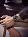 Leather Waterproof Quartz Wristwatches Military Sport Men’s Watches Date