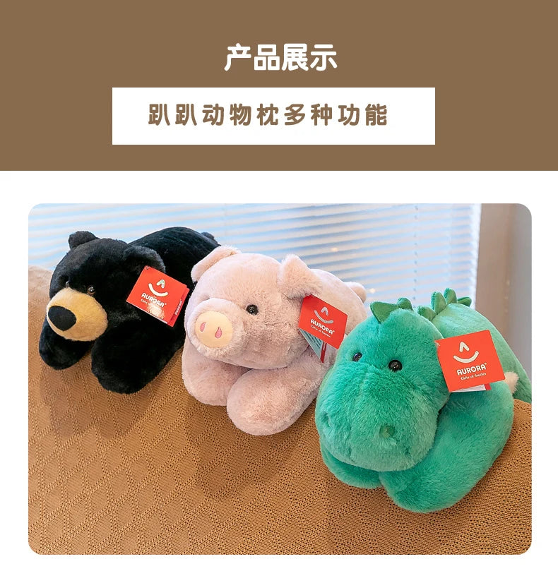Party Bear Plush Sleeping Pillow Husky Doll Dinosaur Soft Doll Birthday Gift Girl