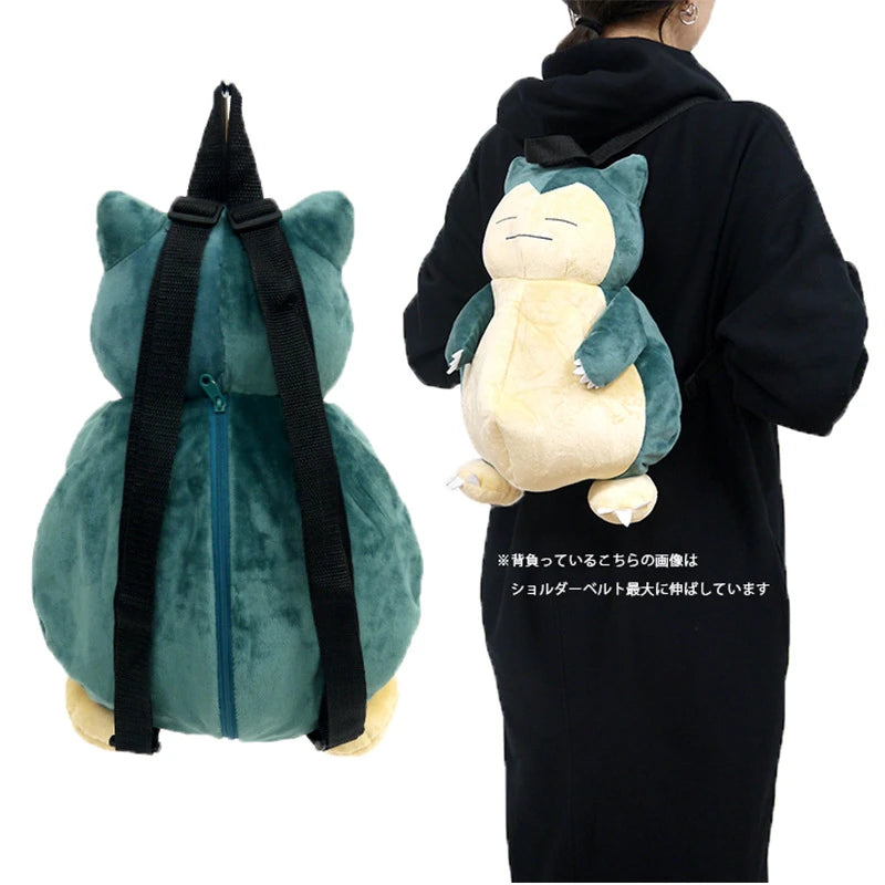 Kawaii Pokemon Plush Backpack Soft Cartoon Shoulder Bag