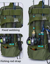 Large Capacity Fishing Gear Storage Backpack Fishing Bag Wet Dry Separation Splash-proof LUYA Bag Hiking Fishing Camping Packs
