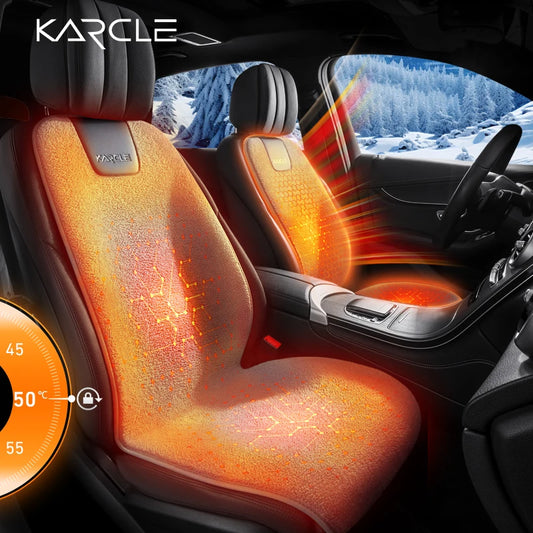 12V 24V Heated Car Seat Cover Graphene Fleece Quick Heating Cushion With Intelligent Temperature Control
