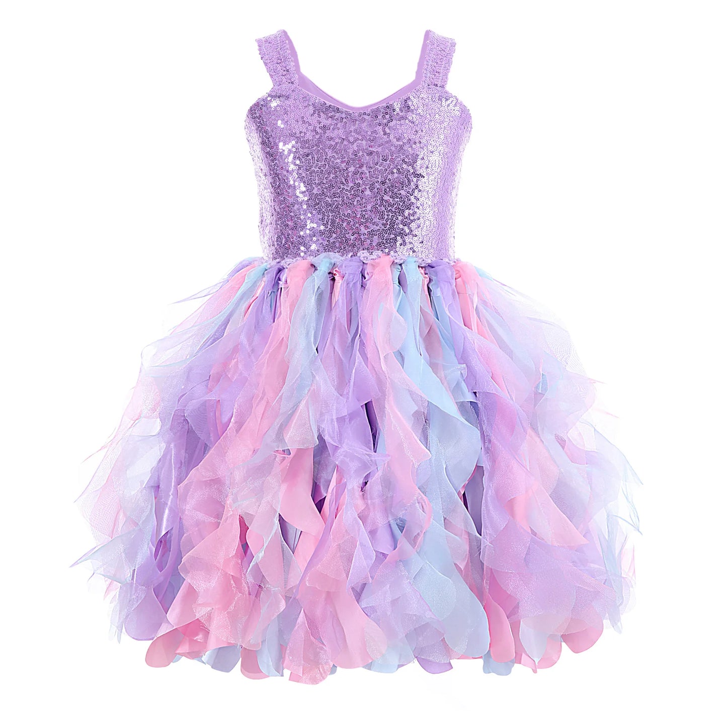 Sequin Pageant Dress with Spiral Hem Birthday Party Gown