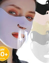 1PC Anti-uv UPF50+ Ice Silk Sunscreen Mask Traceless Summer Outdoor Sports Face Mask Breathable Exposed Mouth Nose Golf Mask
