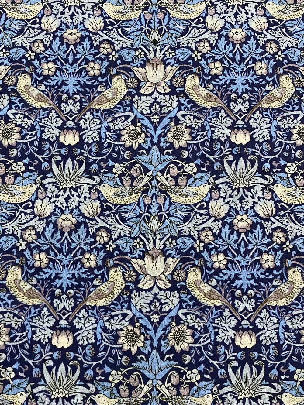 William Morris 80S Liberty Strawberry thief 100%Cotton tana lawn Poplin Fabric Digital Printing Diy Handmade Dresses Shirt Cloth