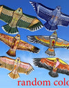 1.1m Eagle Kite With 30 Meter Kite Line Large Eagle Flying Bird Kites Children Gift Family Trips Garden Outdoor Sports DIY Toy