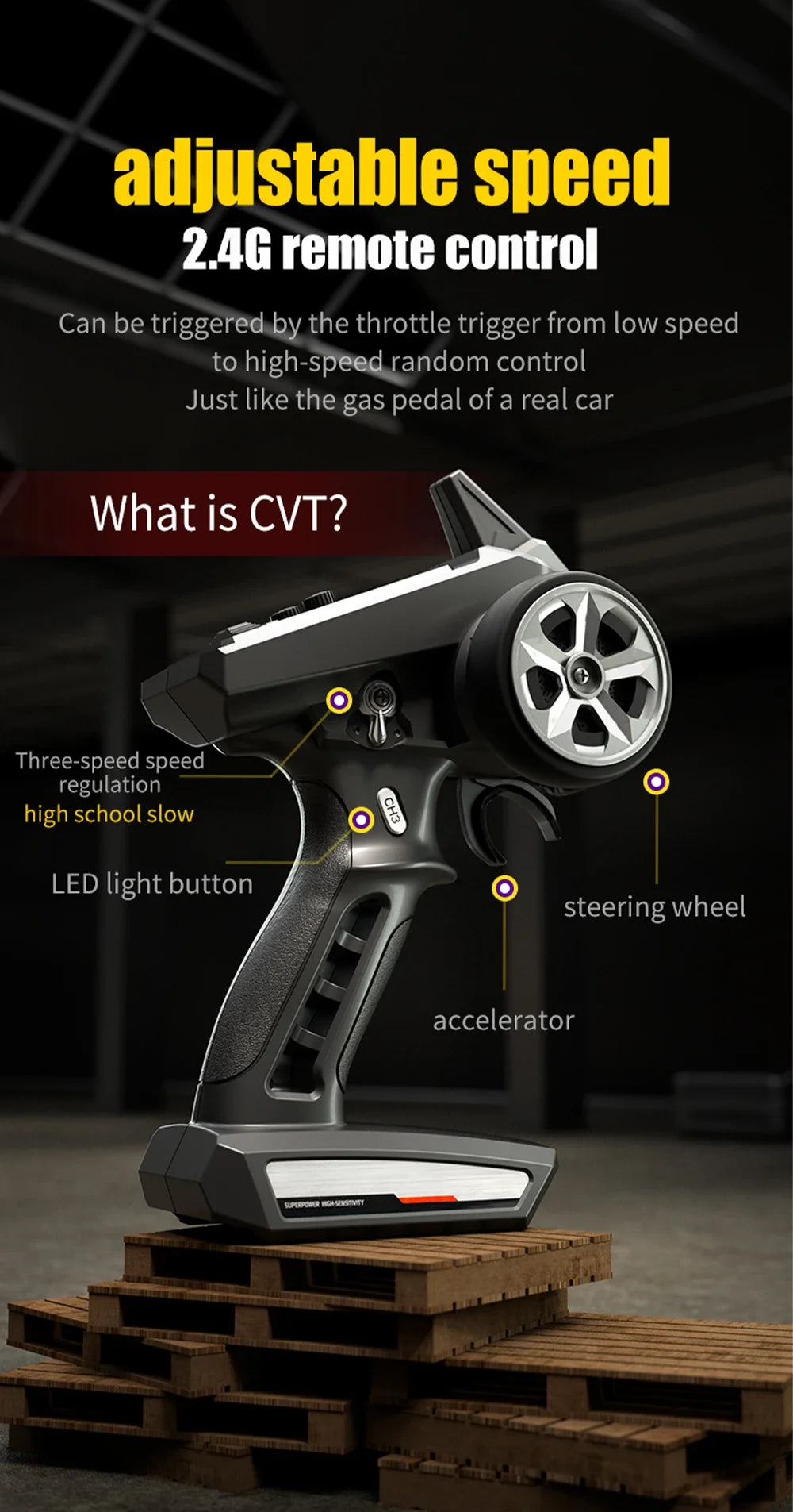 RC Car 1:16 70KM/H or 25KM/H Car Toys LED Headlight Shock-Absorbing Long Endurance With Adapt To All-Terrain 4WD Toys