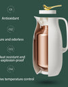 950ml Retro Insulated Flask Kettle Vacuum Thermal Water Coffee Carafe Household Portable Tea Pot Hot Water Bottle