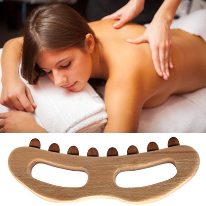 1Pcs Guasha Wood Stick Massage Tool for Body Lymphatic Drainage Massager Sculpting Tools,Anti Cellulite,Trigger Point Treatment