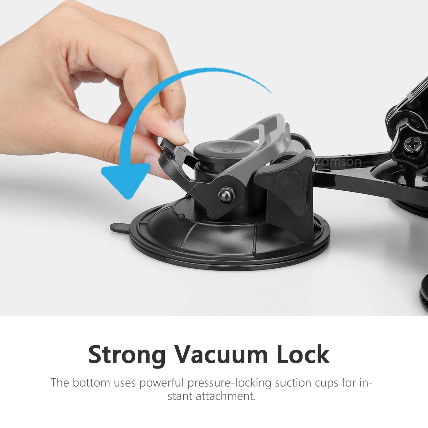 for Gopro Accessories 9CM Adjustable Tri Angle Suction Cup Mount with Extension Rod for Smartphone for Insta360 X3 X2