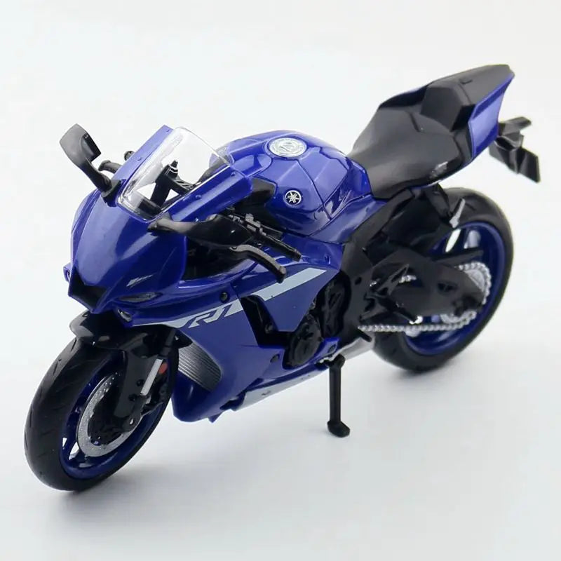 1/12 Scale Yamaha YZF-R1M Motorcycle Model Toy Alloy Diecast Simulation Models Motor Cycle Collection Decoration Boys Toys Gifts