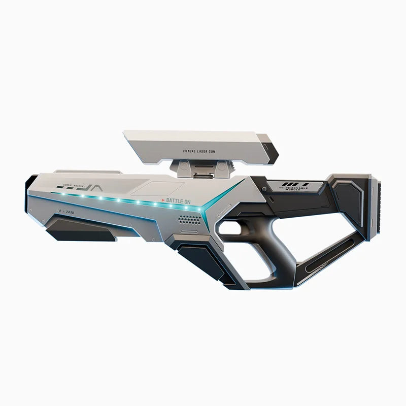 Upgrade Electric LED Water Gun with Automatic Water Absorption – Rechargeable Continuous Shooting Water Blaster
