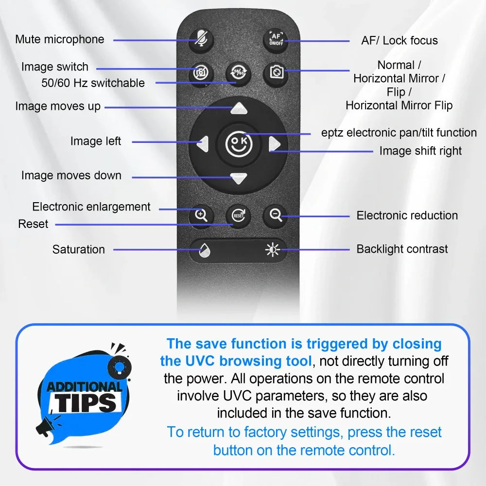 4K Webcam for Pc 1080P 60FPS USB Remote Control Computer Web Camera With Tripod Mic Autofocus for/Pro Live Streaming/Video Call