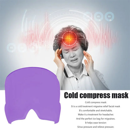 For Headache And Migraines Hot Cold Gel Head Massager Sleeping Eye Mask 180Degree Single ICE Deck Hat