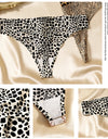 3Pcs/Kit Leopard Women Underwear Women's Brazilian Panties Thongs Tanga Underpants