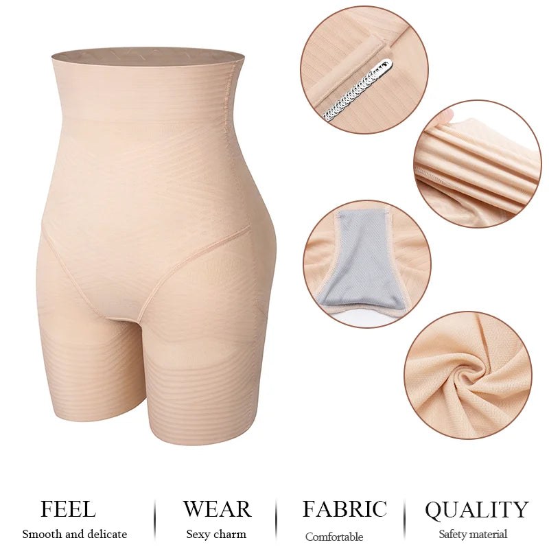 Butt Lifter Safety Underwear Shorts Women High Waist Trainer Control Panties Tummy Control Thigh Slimmer Hip Shapewear