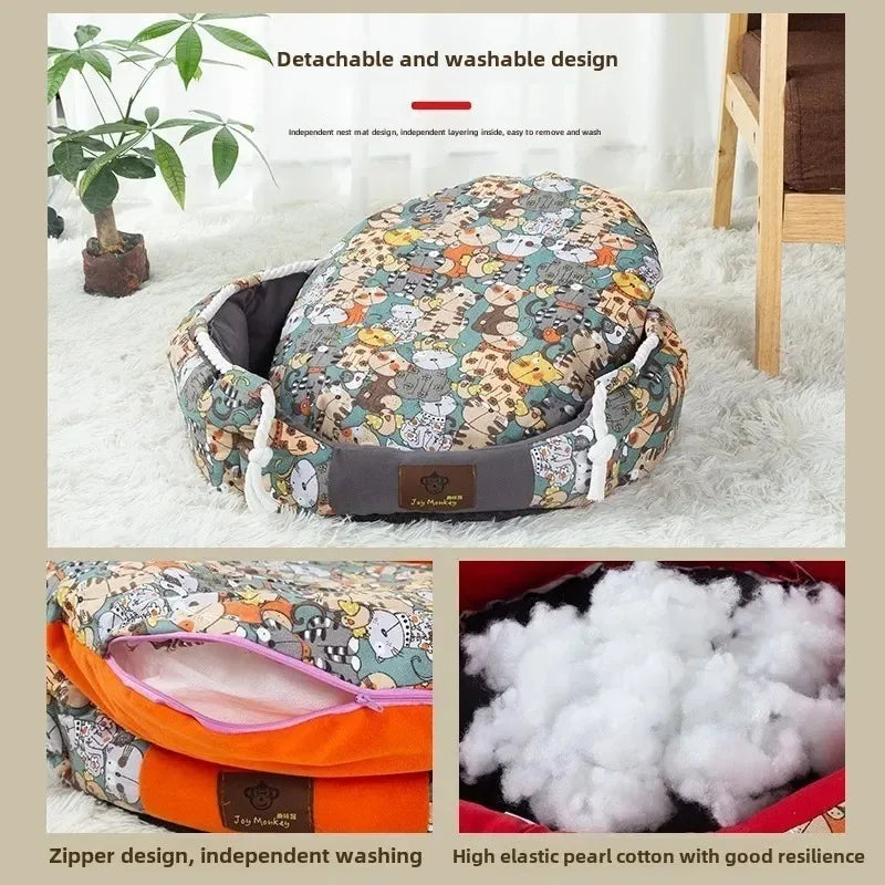 Convertible Dog Sofa Bed Pet Mattress Cushion
