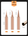 10Pcs Soldering Iron Tip Pure Copper 900M Soldering Iron Head Set Inside Hot Bare Copper Electric Soldering Iron Welding Tools
