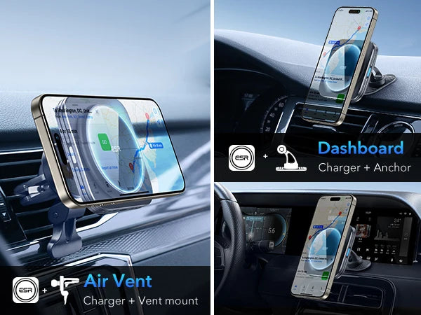 MagSafe Car Mount Charger Qi2-Certified Dashboard  Wireless Car Charger for iPhone 16/15/14/13/12 Car Accessory