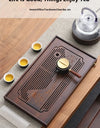 Jiangshan Tea Tray Household Small Drain Tea Table Bamboo Tea Tray Kung Fu Tea Set Accessories Tea Sea Dry Brewing Table