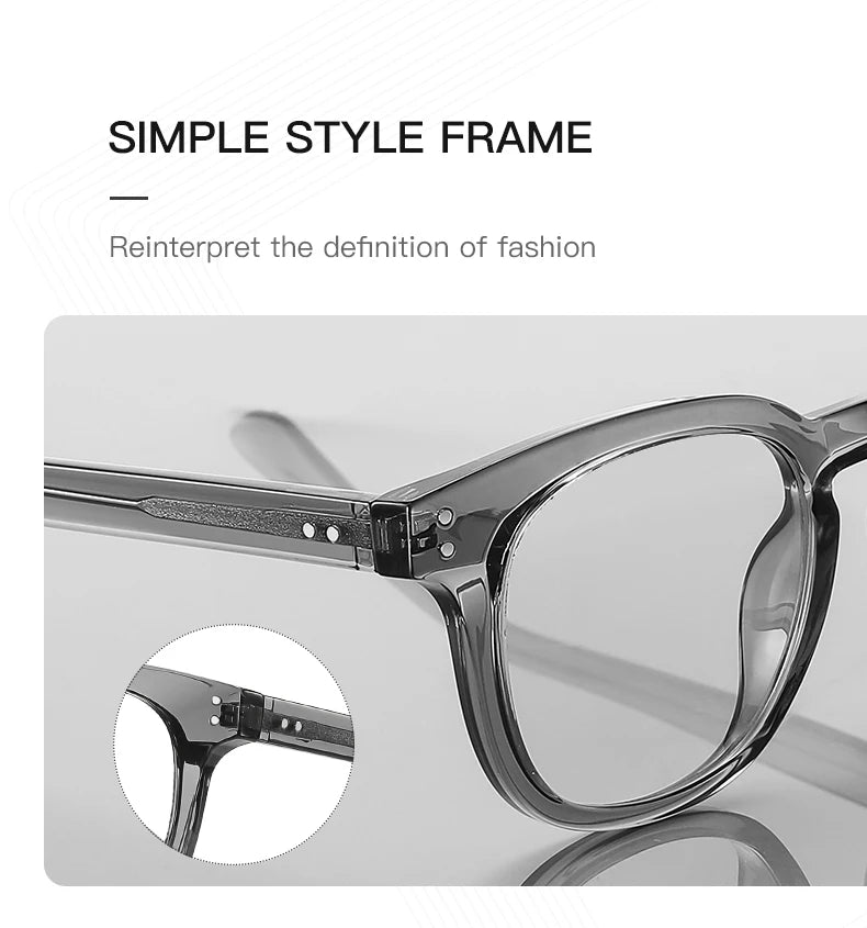 HONGMEI Stylish Square Frame Men and Women Simple Design Anti-blue Light Reading Optica Eyeglasses Myopia Can Be Customized